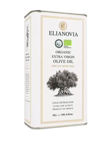 Ulei de Masline Organic Extra Virgin - Elianovia Cretan Heritage 3 L