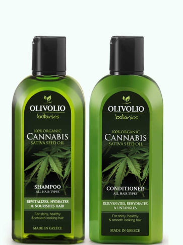 Set sampon si balsam, cu ulei de canabis 200 ml