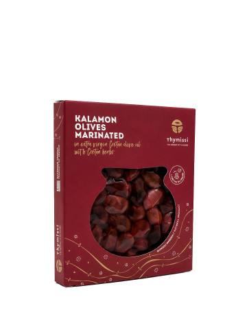 Masline Kalamon marinate in ulei de masline extravirgin cretan 200g