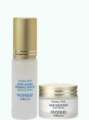 Set ser si crema de fata antirid, cu lapte de magarita 30/ 50 ml