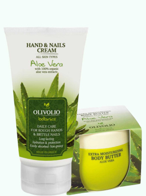 Set crema de maini si unt de corp cu aloe vera