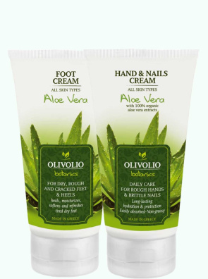 Set crema de maini si picioare, cu aloe vera