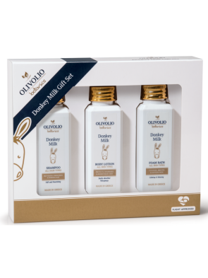 Set cadou cosmetice pentru par si corp, cu lapte de magarita 90ml