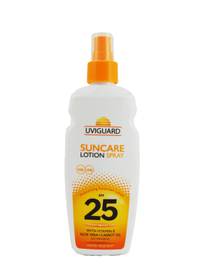 Lotiune spray protectie solara Uviguard SPF25, 200 ml
