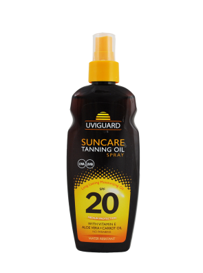 Ulei de plaja pentru bronzat cu protectie solara SPF20, 200ml
