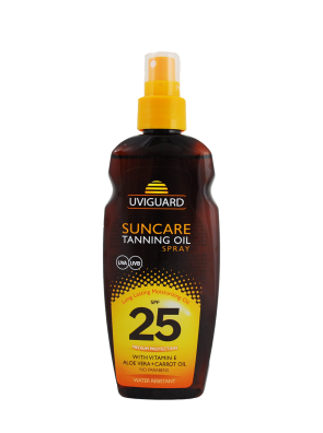 Ulei de plaja pentru bronzat cu protectie solara SPF25, 200ml