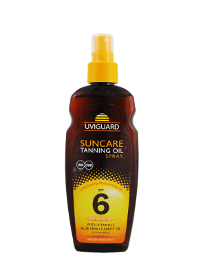 Ulei de plaja pentru bronzat cu protectie solara SPF 6, 200ml