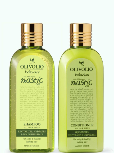 Set sampon si balsam, cu ulei de mastic