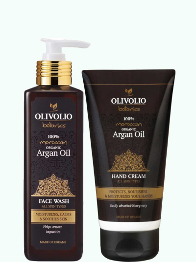 Set lotiune de corp si crema de maini, cu ulei de argan 250/ 150ml