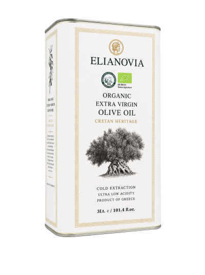 Ulei de Masline Organic Extra Virgin - Elianovia Cretan Heritage 3 L