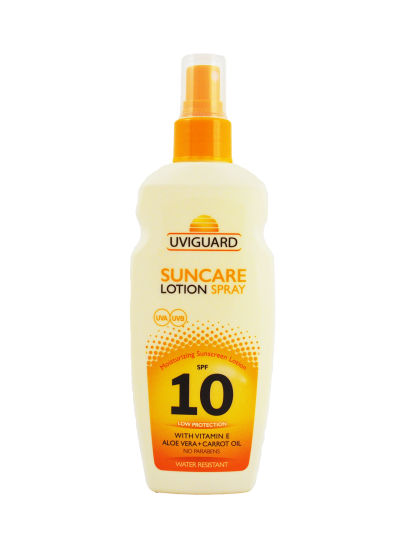 Lotiune spray protectie solara Uviguard SPF10, 200ml