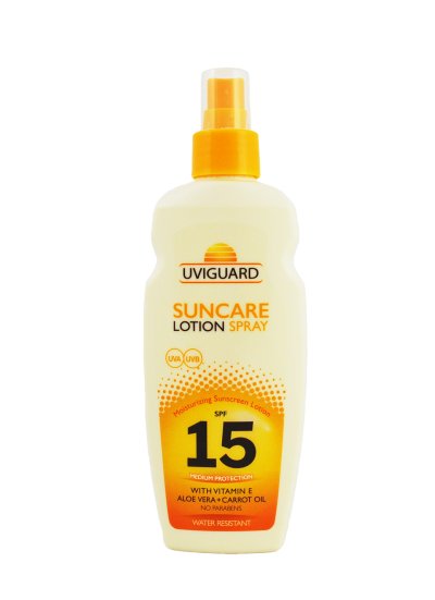 Lotiune spray protectie solara Uviguard SPF15