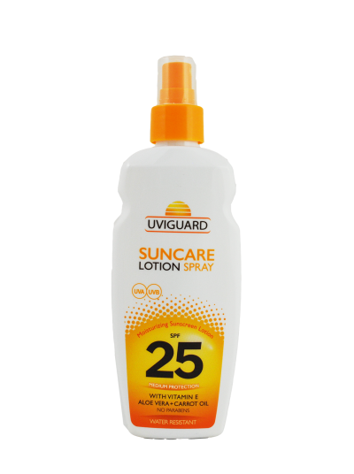 Lotiune spray protectie solara Uviguard SPF25, 200 ml