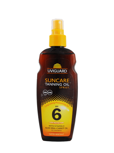 Ulei de plaja pentru bronzat cu protectie solara SPF 6, 200ml