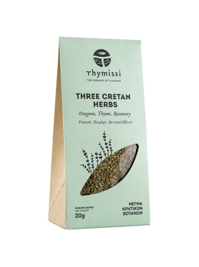 Thymissi Three Cretan Herbs – Amestec de plante aromatice din Creta 20g
